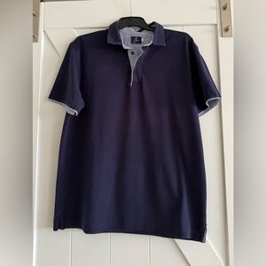 Elegant Dark Blue Polo Shirt made in Italy